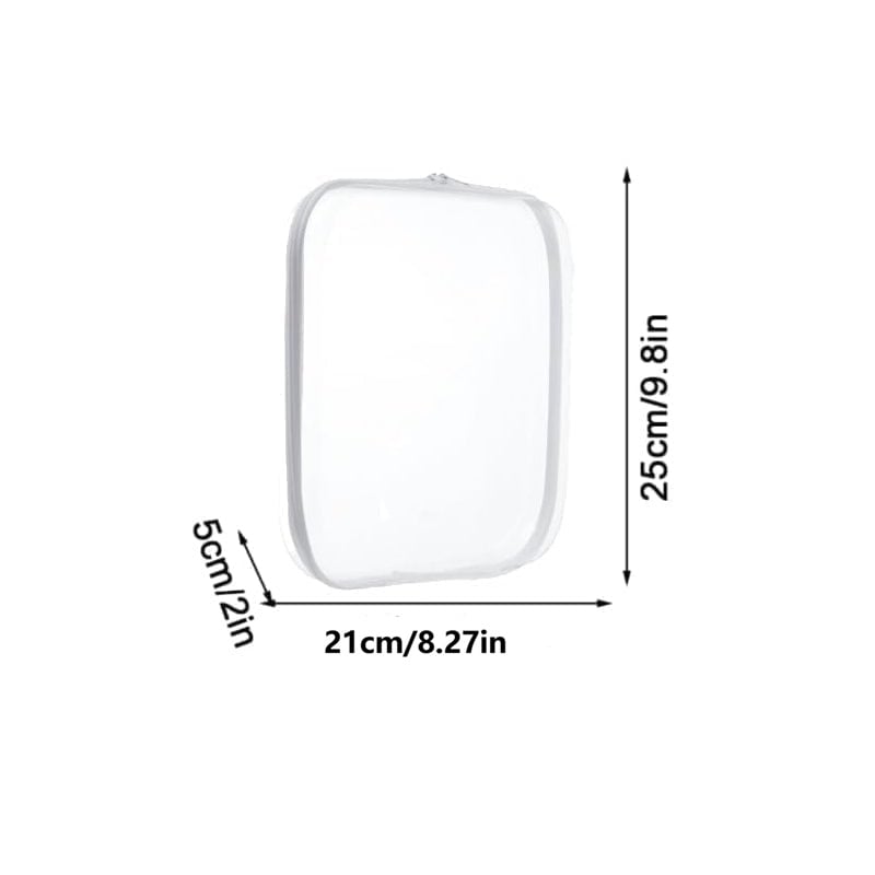 Double Zippered Hard Pouch