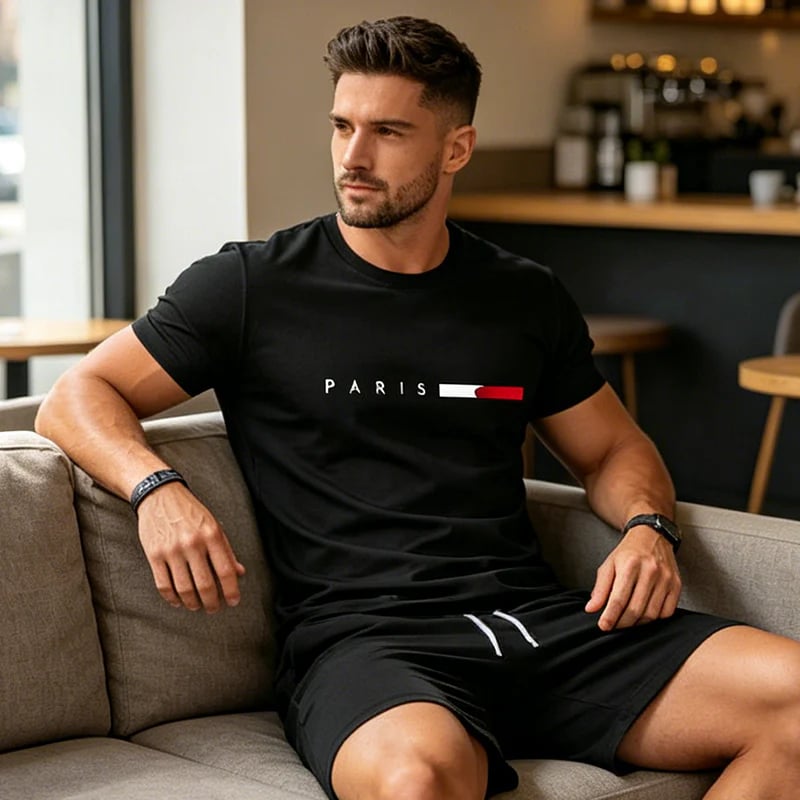 👕 LIMITED-TIME 49% OFF! ✨ Men’s Printed 2-Piece Set