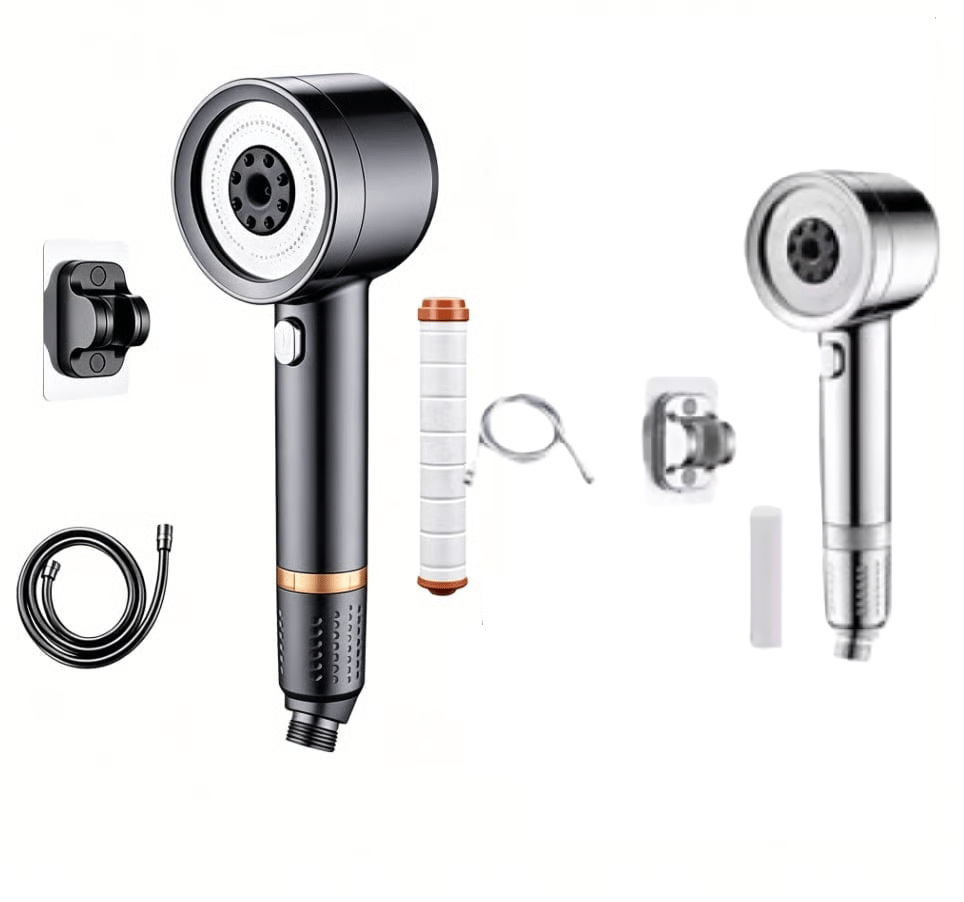 Filtered High-Pressure Shower Head Set