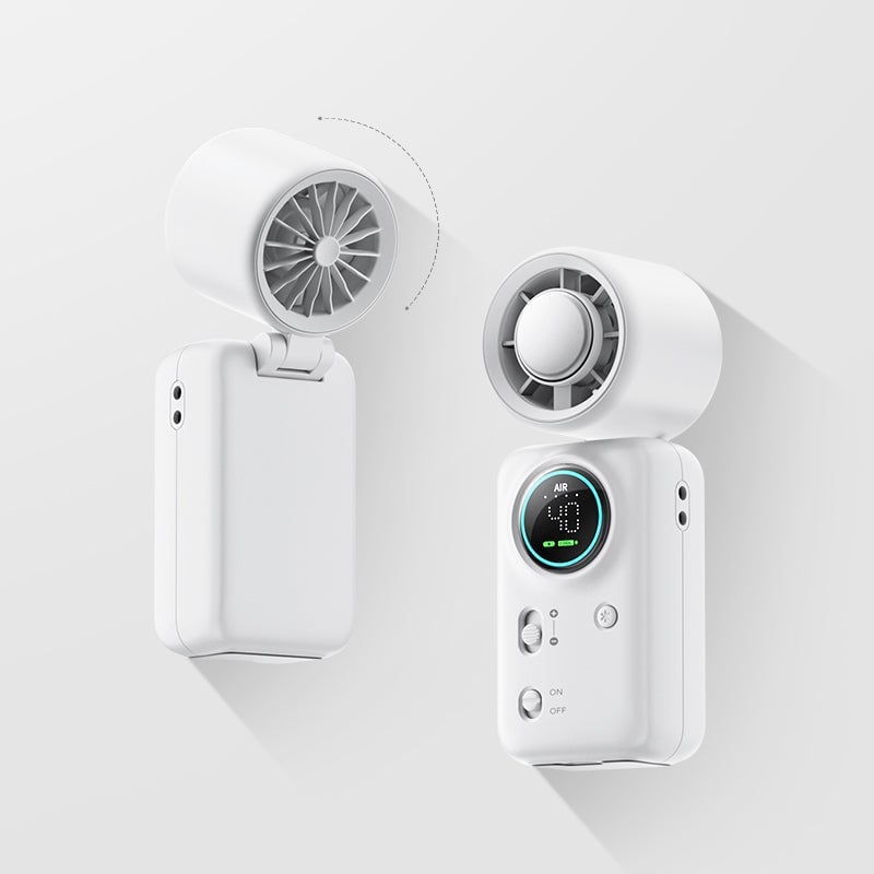 Handheld Turbo Fan with Ice Cooling