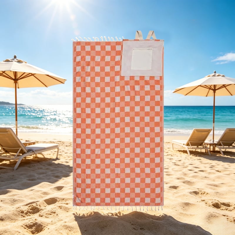 2-in-1 Convertible Beach Towel Bag