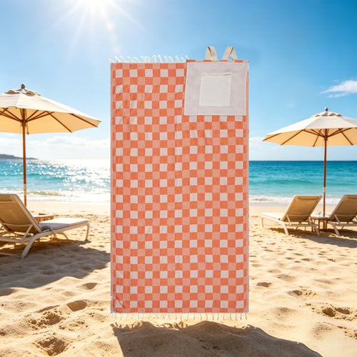 2-in-1 Convertible Beach Towel Bag
