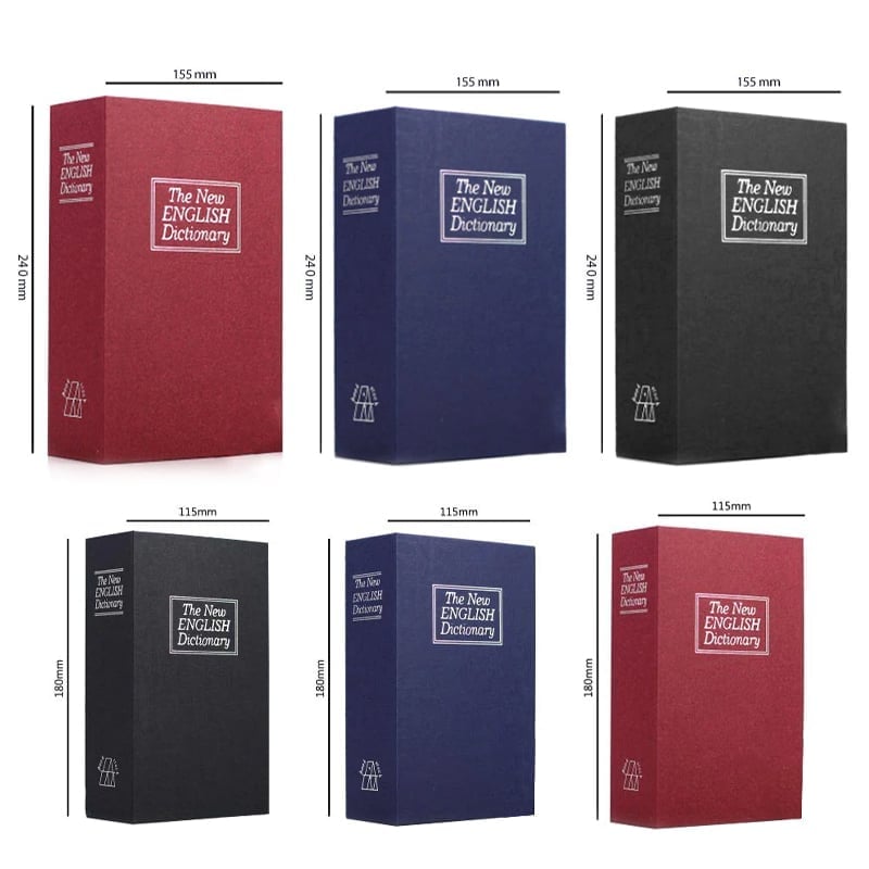 BOOK SHAPED SECURITY LOCK BOX