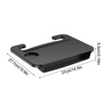 2-in-1 Car Steering Wheel Desk & Seat Gap Organizer Tray