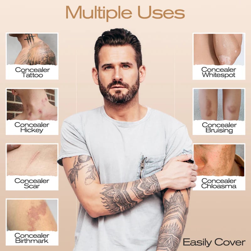 🥳2026 HOT SALE🥳💞50K+ SOLD!🎨🛡️Waterproof Scar Concealer – Dual‑shade custom match, covers scars & birthmarks. Sweat‑proof, all‑day wear. 💪✨