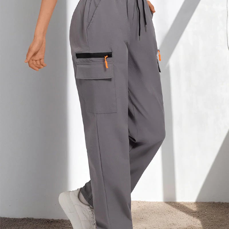 ⏰  – Nur für kurze Zeit ✨Schnelltrocknende Damen Sporthose 🏃‍♀️ Leicht, Luftig & Mit Praktischen Taschen