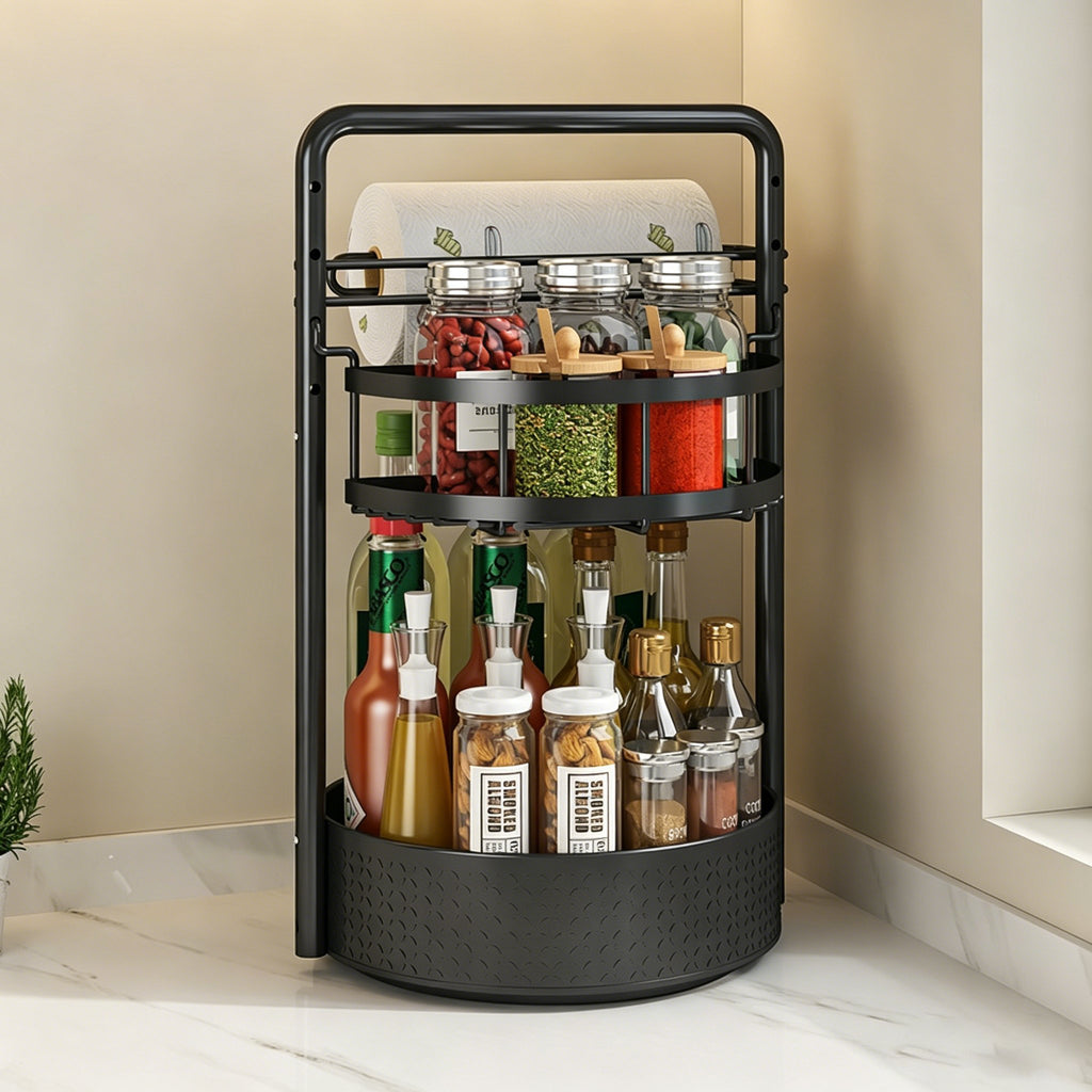 📋Paper Towel & Seasoning Storage Rack
