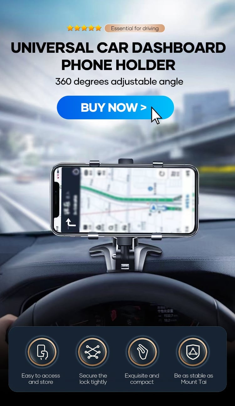 🚗📱Universal Car Dashboard Phone Holder