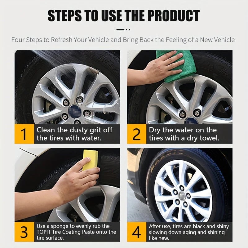 🚗 BUY 4 GET 6 FREE! 🔥Multi-Functional Plastic & Tire Restorer Cream