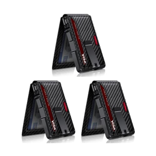 Anti-theft aluminum alloy card holder