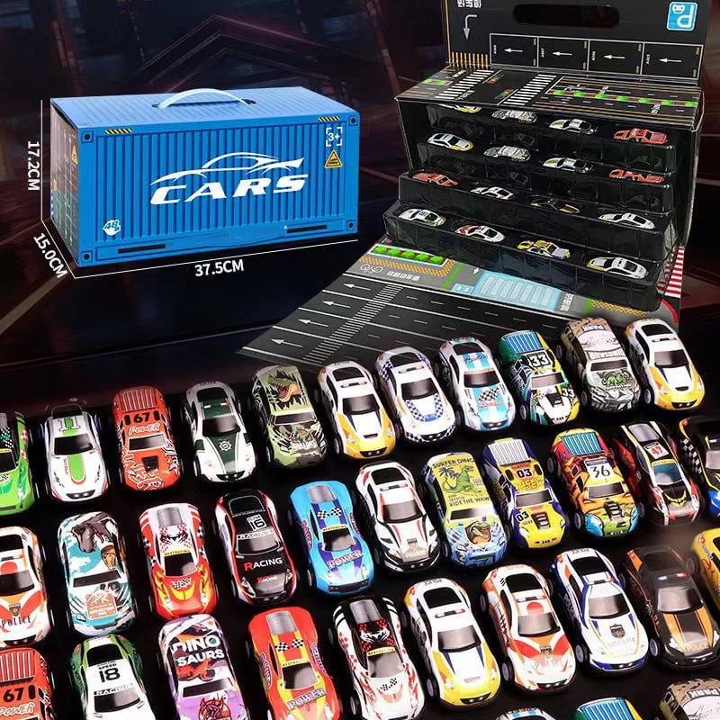 CHRISTMAS PROMOTION 49% OFF🎁48 Mini Pull-Back Cars with Built-In Garage Set