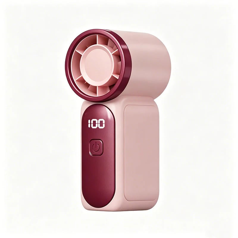 🥳2026 HOT SALE🥳💞50K+ SOLD!💨❄️ ! Turbo Handheld Fan – 8000 RPM, 5 speeds, LED display. 500mAh battery. Pocket‑sized power! 🌬️✨