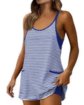 Striped Sleeveless Camisole Casual Jumpsuits