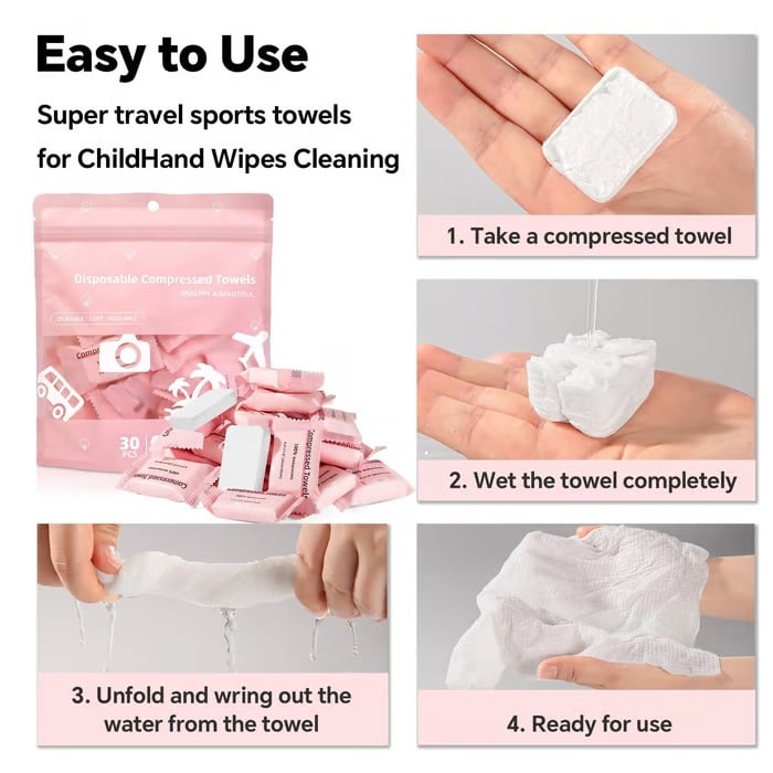 💧Compressed Towels Tablets（30PCS）