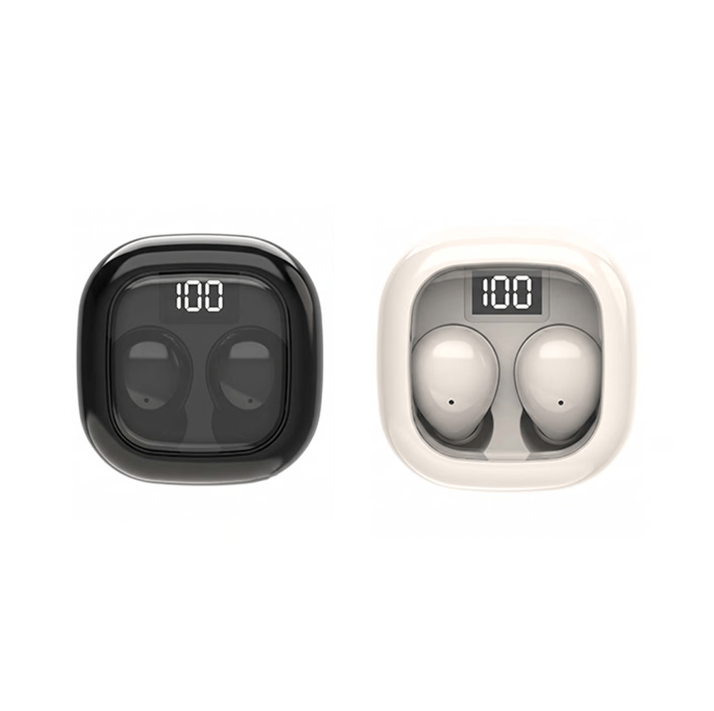 Crystal-Series Wireless Mini Headphones with LED Display