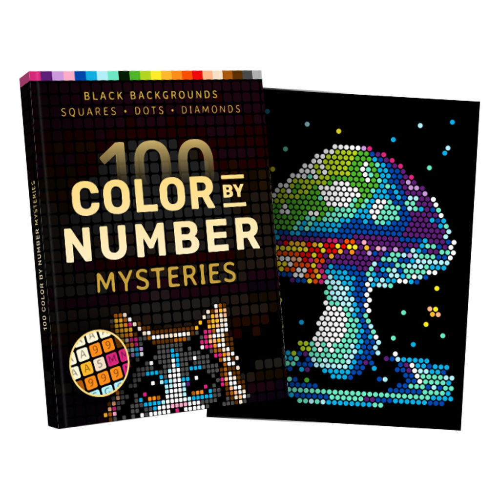 100 Color by Number Mysteries: A Coloring Book for Adults Relaxation and Wonder