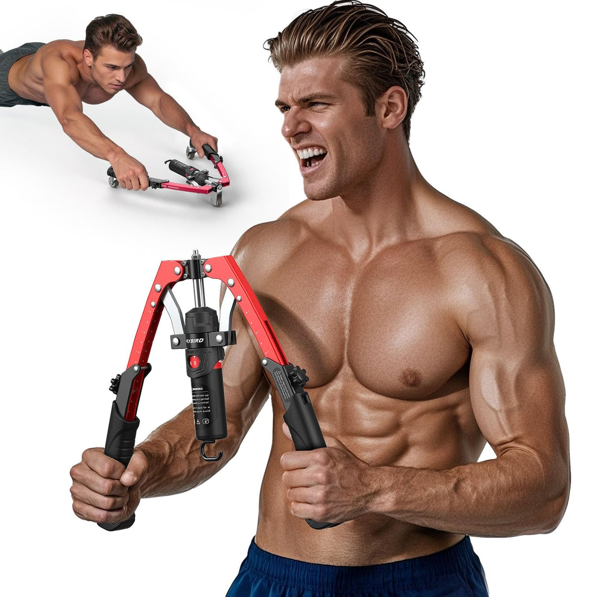 Adjustable Hydraulic Arm Strength Trainer (with LED counter)