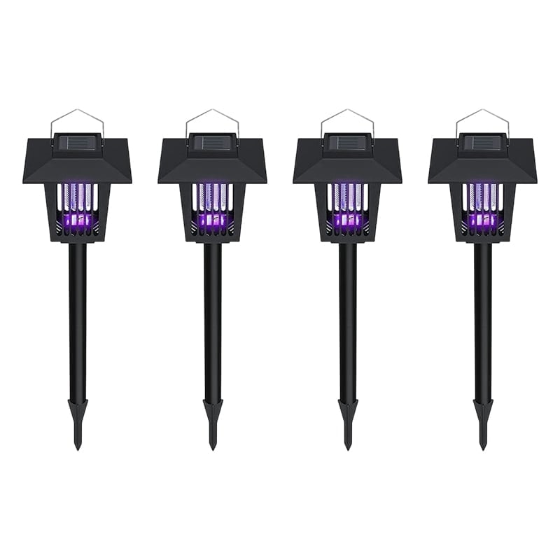 Eco-Friendly - 2-in-1 Flickering Flame - Solar Powered Mosquito Zapper & Garden Stake Light