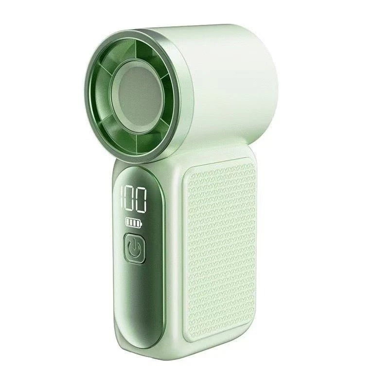 🥳2026 HOT SALE🥳💞50K+ SOLD!💨❄️ ! Turbo Handheld Fan – 8000 RPM, 5 speeds, LED display. 500mAh battery. Pocket‑sized power! 🌬️✨