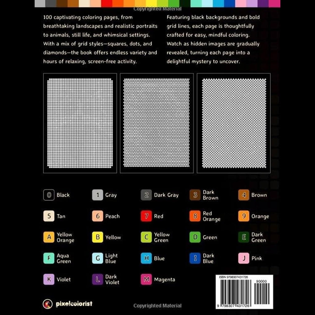 100 Color by Number Mysteries: A Coloring Book for Adults Relaxation and Wonder