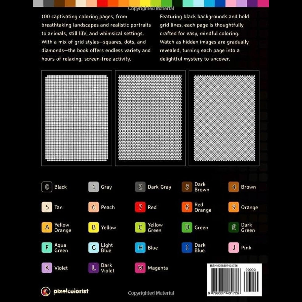 100 Color by Number Mysteries: A Coloring Book for Adults Relaxation and Wonder