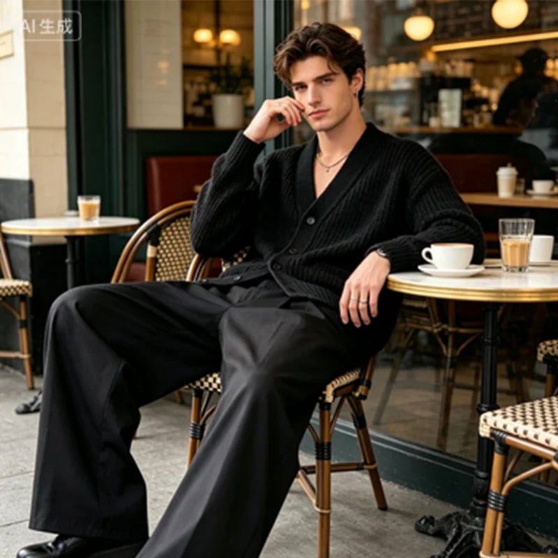 👖  NOW! ⏳ Men's Classic Fit Wide-Leg Suit Trousers – Tailored cut, breathable fabric & perfect for work, weddings or formal events ✨