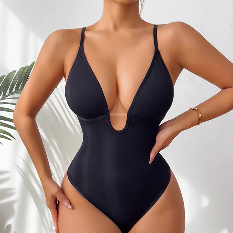 👙 LIMITED-TIME ! ✨ Women's V-Neck Waist Shaping Bodysuit – Smooth, Supportive, Versatile 💫