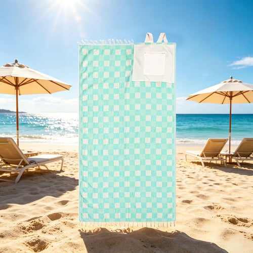 2-in-1 Convertible Beach Towel Bag