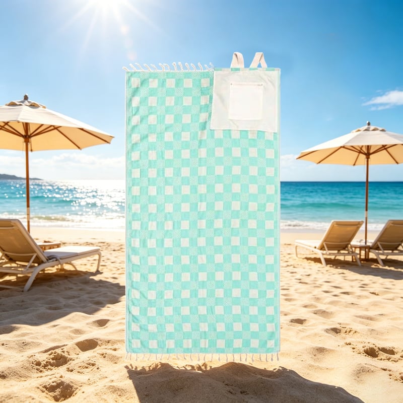 2-in-1 Convertible Beach Towel Bag
