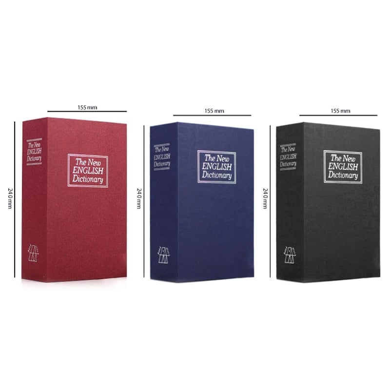 BOOK SHAPED SECURITY LOCK BOX