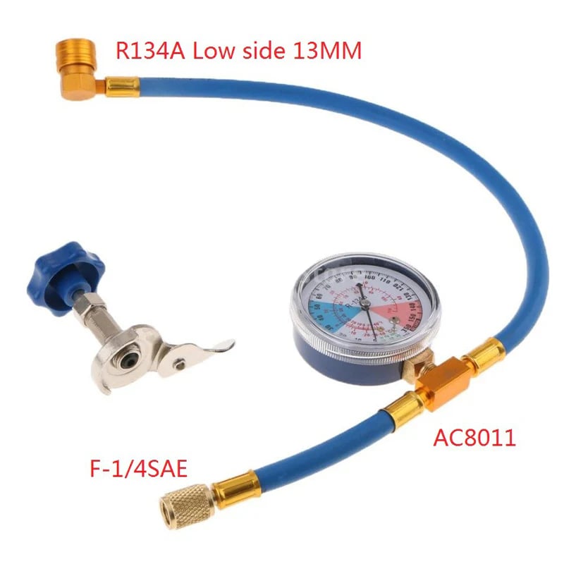 🎯 ! R134a AC Hose with Precision Gauge – Easy-to-Read Dial, Professional Grade 📊🚛 【Flash Sale】