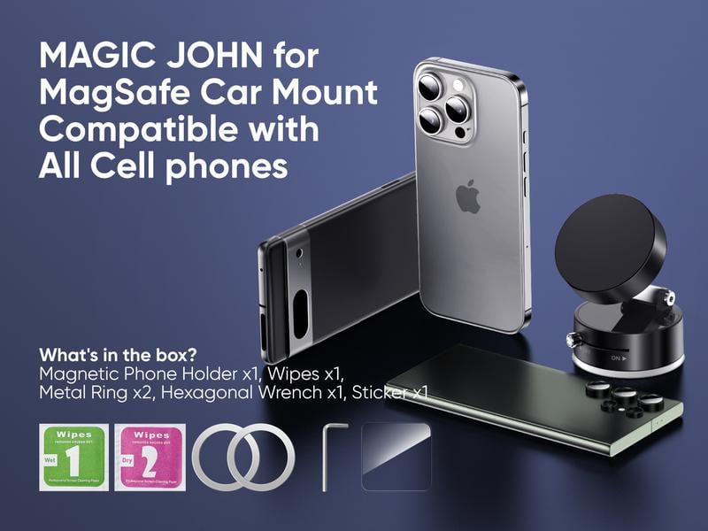 🔥Vacuum Magnetic Phone Stand - Strong Magnet