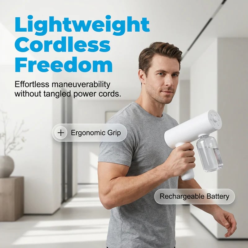 🔥While Supplies Last !🎉 Cordless Nano Atomizer Disinfectant Sprayer Gun