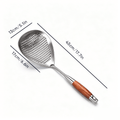Wooden Handle Stainless Steel Skimmer