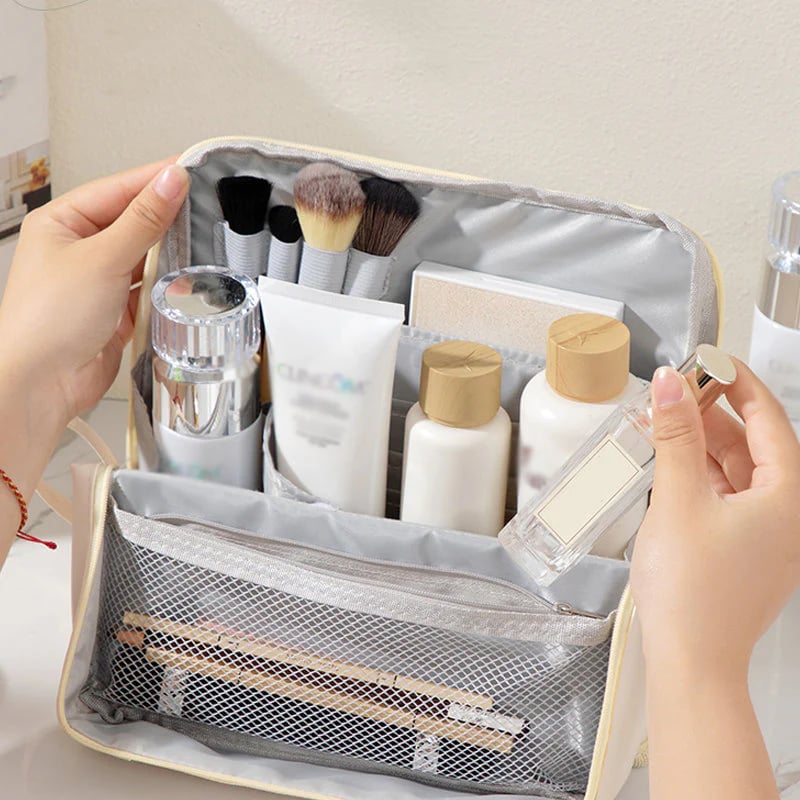 🔥Hot Sale🔥Stylish Handheld Partitioned Cosmetic Bag