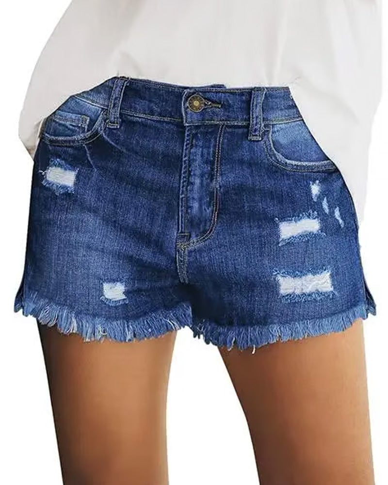🍃Raw Hem Denim Shorts