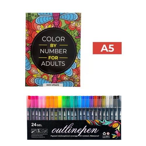 Color By Number Coloring Book for Adults