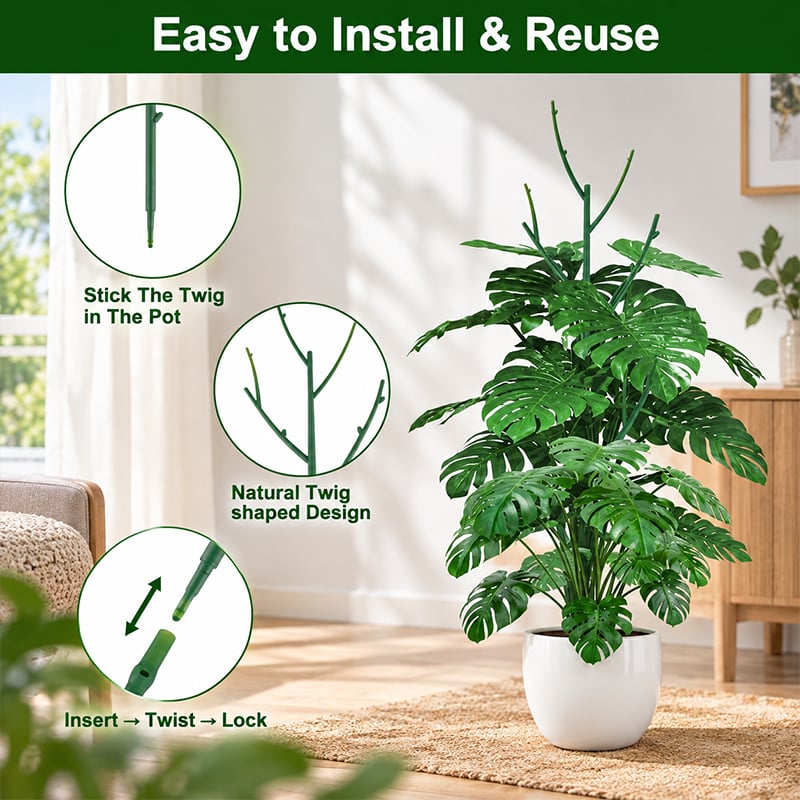 🔥Adjustable Plant Support Stakes – Easy Climbing Support for Indoor & Outdoor Plants