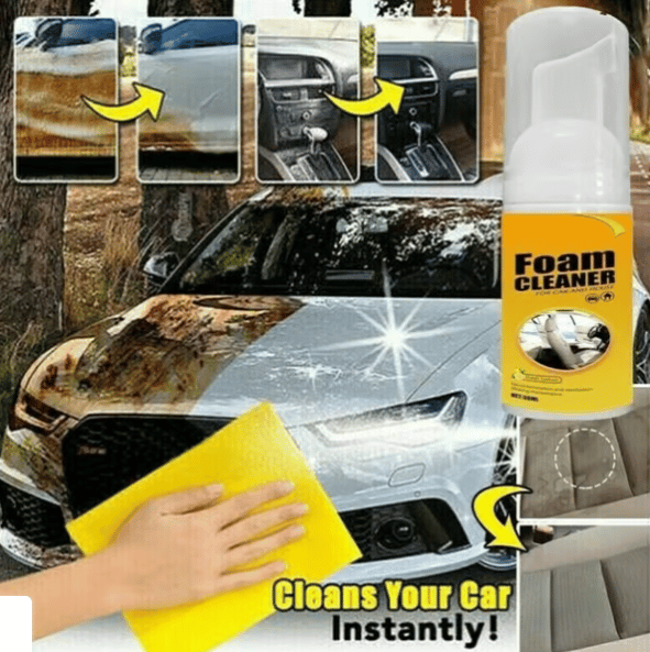 💥Home Cleaning Foam Cleaner Spray Multi-purpose Anti-aging Cleaner Tools for Car Interiors or Home Appliance