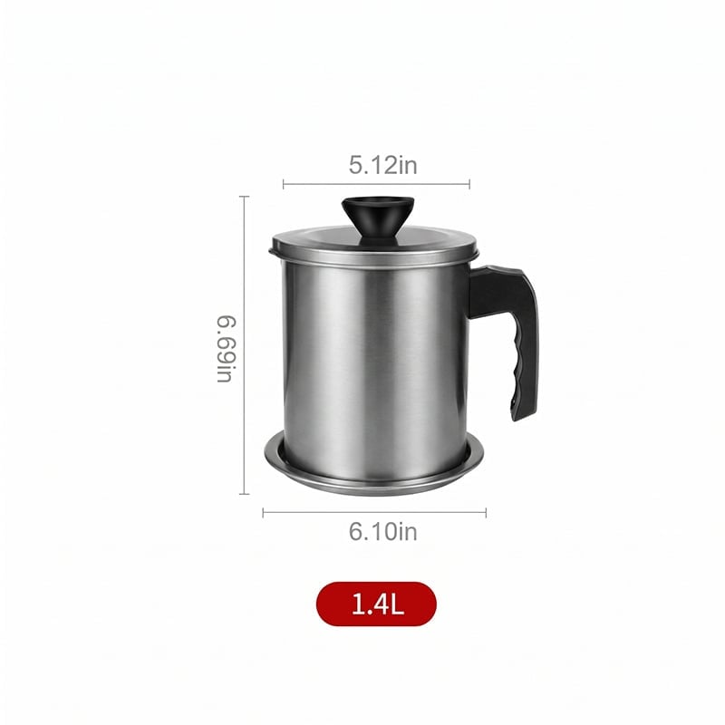new stainless steel kitchen oil filter