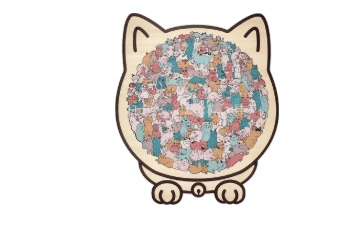 🎁 Christmas Sale 49% off 🎅 135-piece wooden puzzle in the shape of a cat in Morandi colors🐱