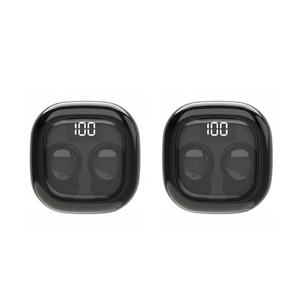 Crystal-Series Wireless Mini Headphones with LED Display