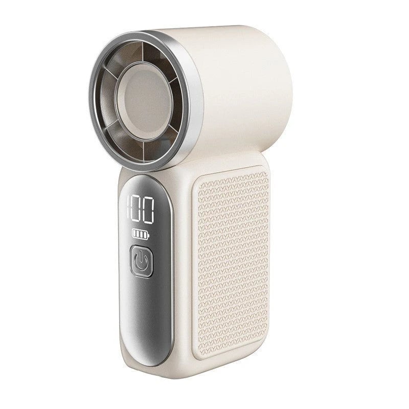 🥳2026 HOT SALE🥳💞50K+ SOLD!💨❄️ ! Turbo Handheld Fan – 8000 RPM, 5 speeds, LED display. 500mAh battery. Pocket‑sized power! 🌬️✨