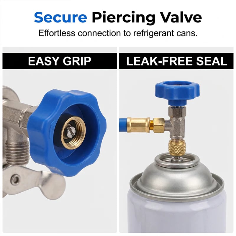 🎯 ! R134a AC Hose with Precision Gauge – Easy-to-Read Dial, Professional Grade 📊🚛 【Flash Sale】