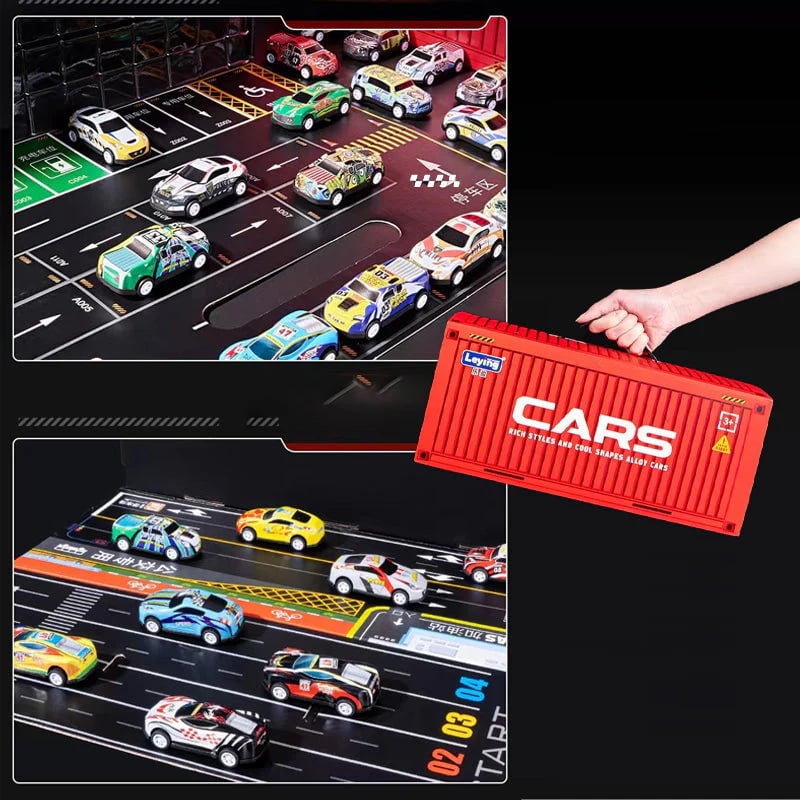 CHRISTMAS PROMOTION 49% OFF🎁48 Mini Pull-Back Cars with Built-In Garage Set