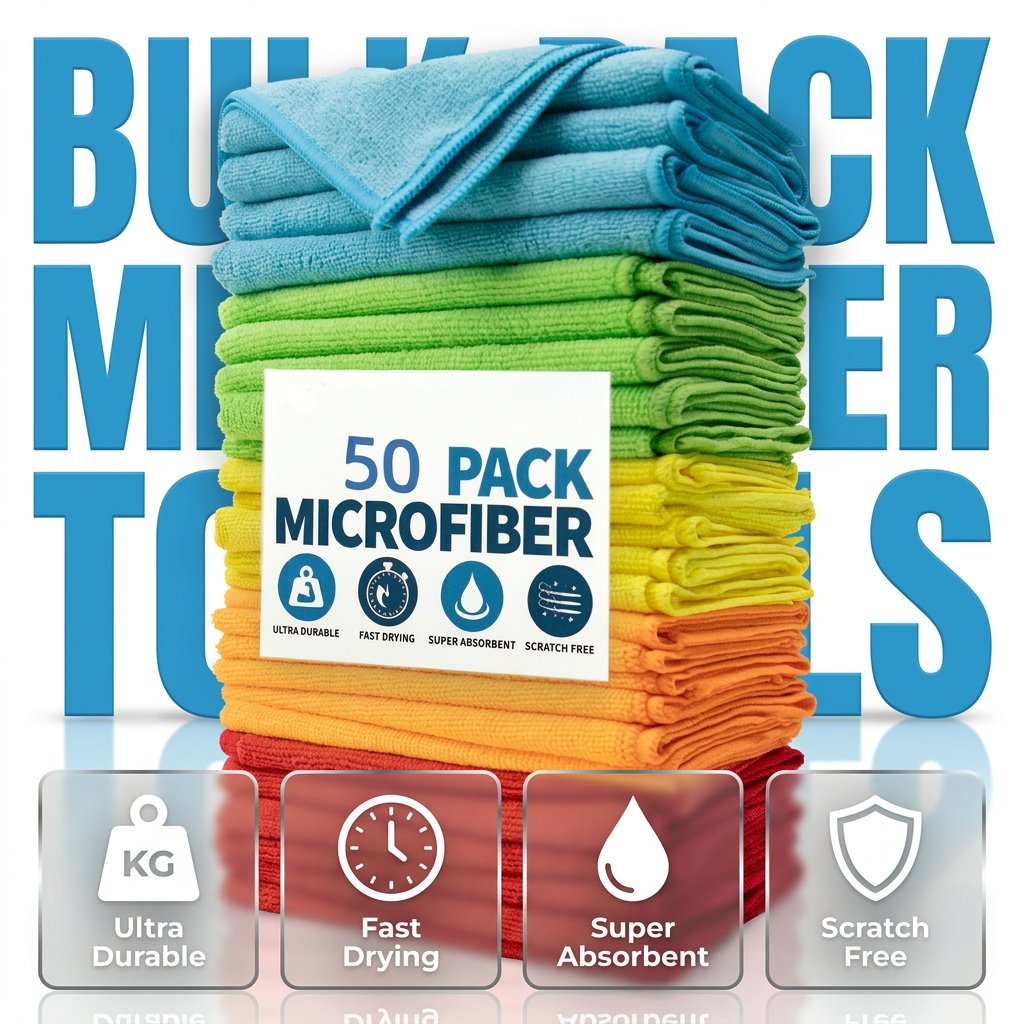 🏆Hot Sale⚡Bulk Pack Microfiber Towels