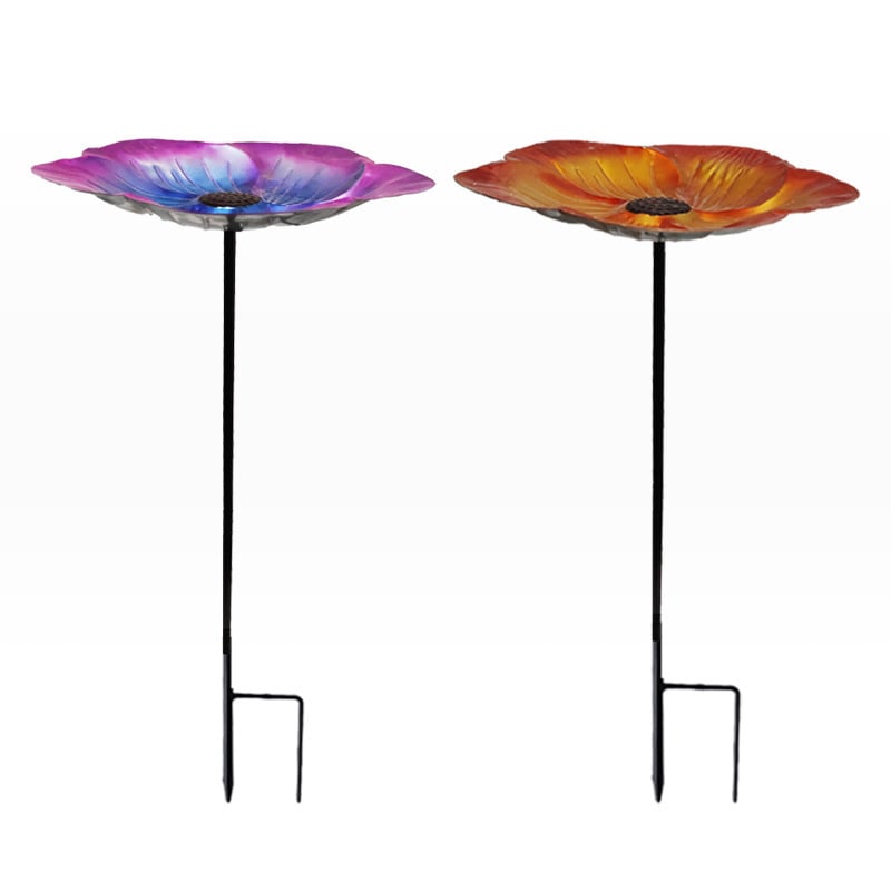 Attract Wild Birds Instantly – Durable 2-in-1 Flower Bird Bath for Every Outdoor Space