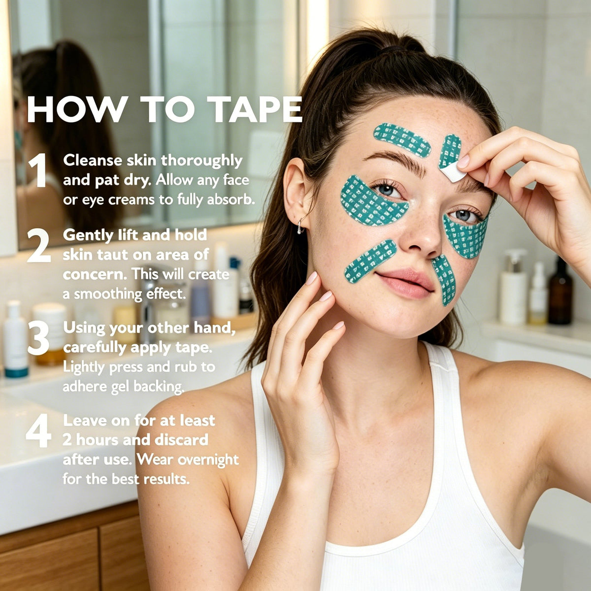 Peptide-Infused Overnight Face & Eye Smoothing Tape