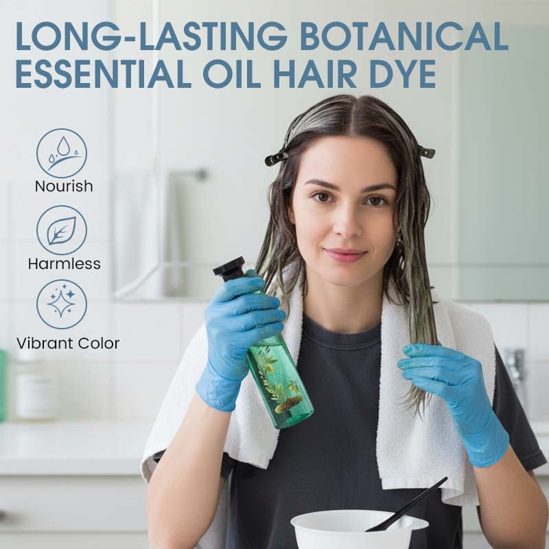 Long-Lasting Botanical Essential Oil Hair Dye