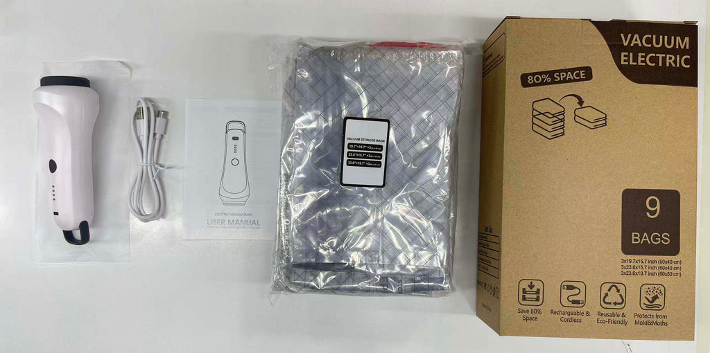 Aless™ Travel Vacuum Bags with Portable Electric Pump